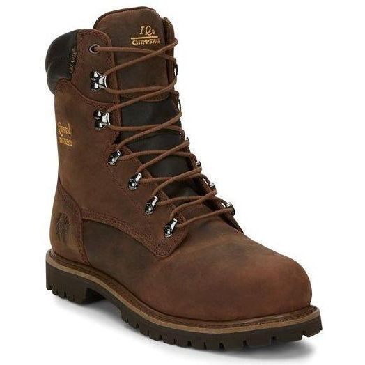 Chippewa Men&#39;s Birkhead 8&quot; Steel Toe WP 400G Ins Lace-Up Work Boot - 55069 - 11 / E