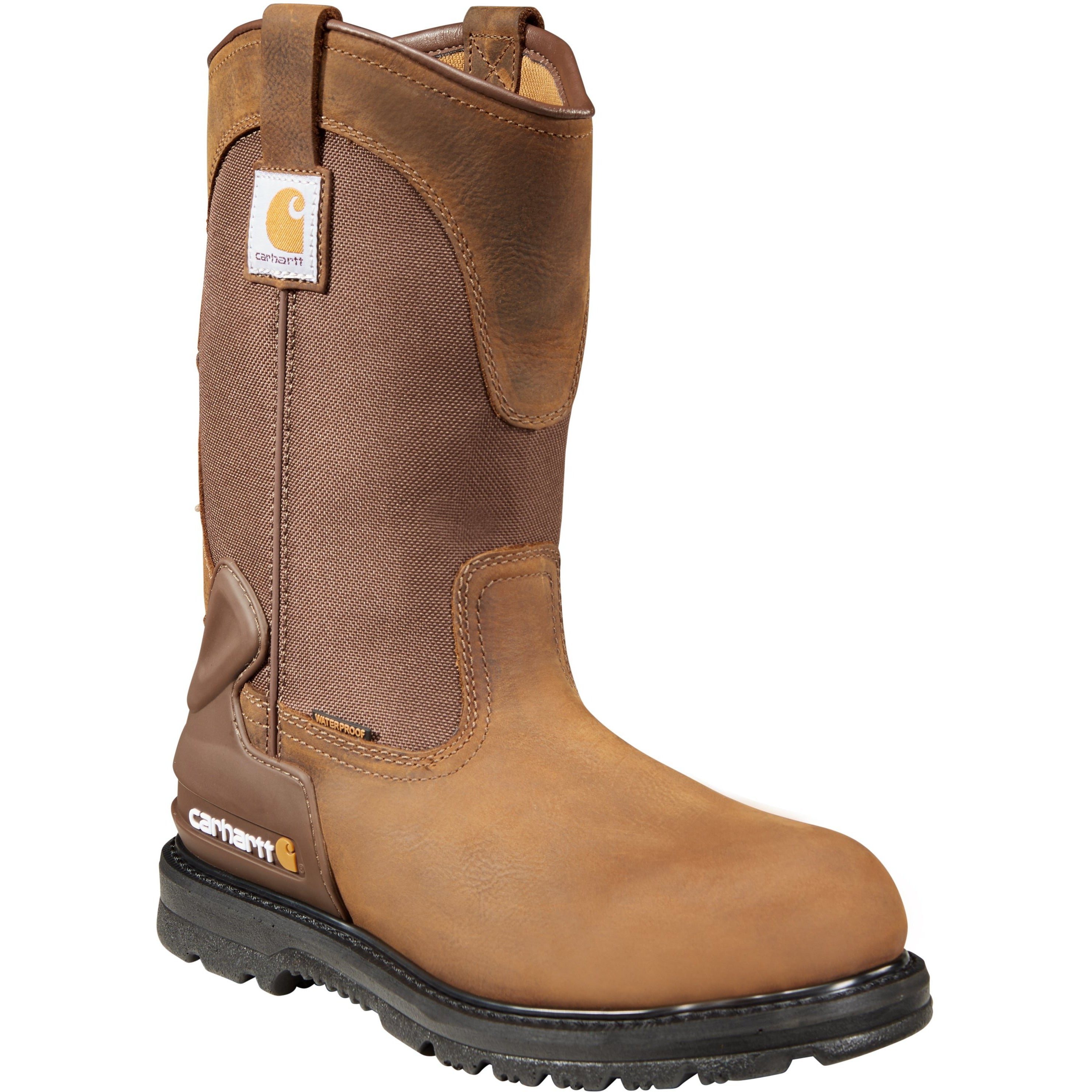 Carhartt 10 Inch Insulated Composite Toe EH PAC Boot Work Shoes Brown- Mens- Size 9