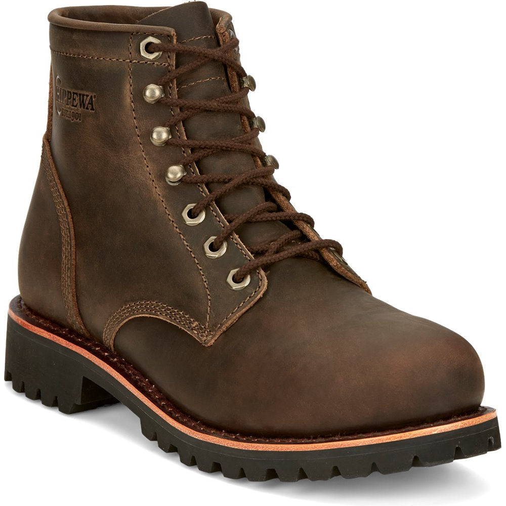 Chippewa Men's Classic 2.0 Wood 6 Work Boots - Round Toe