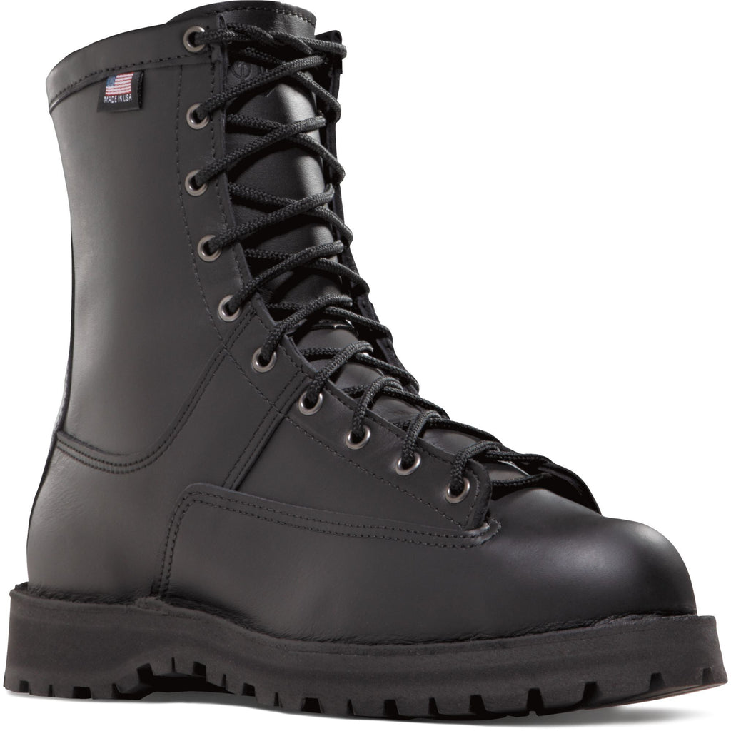 black insulated duty boots