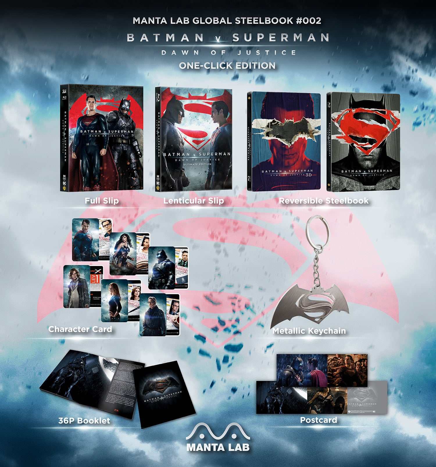 [MG#2] BATMAN V SUPERMAN: DAWN OF JUSTICE STEELBOOK (ONE CLICK)