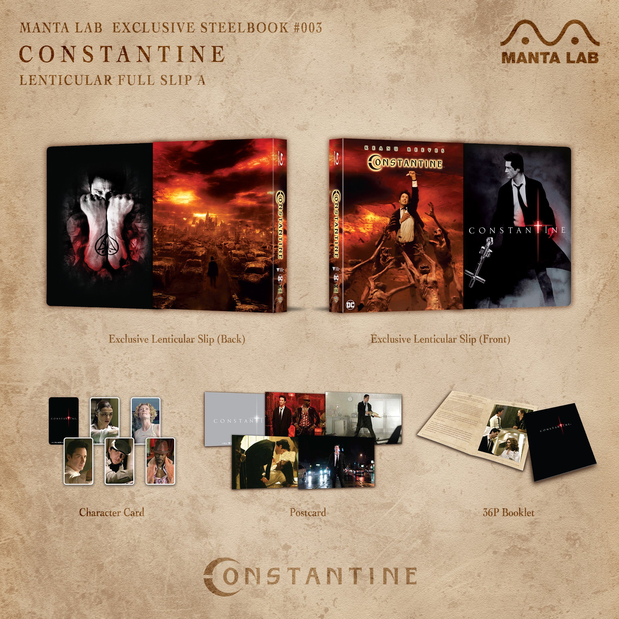 [ME#3] Constantine Steelbook (Lenticular Full Slip A)