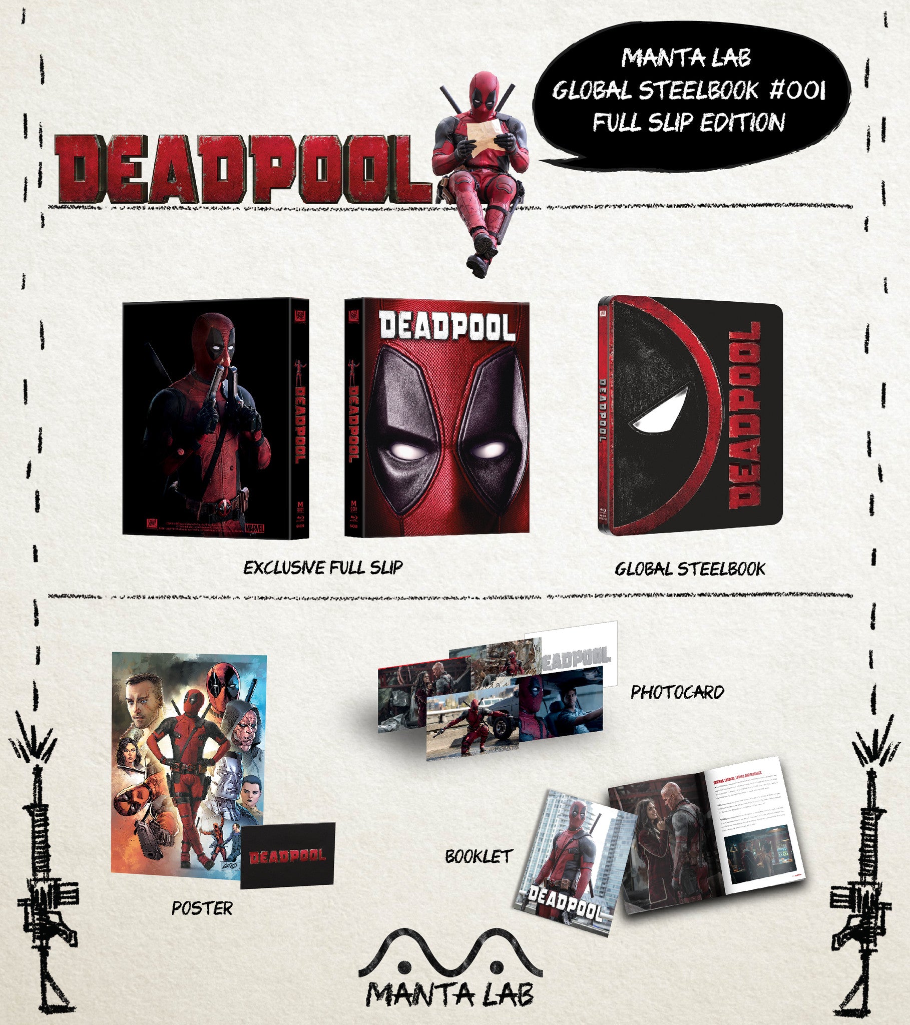 [MG#1] DEADPOOL STEELBOOK (FULL SLIP)