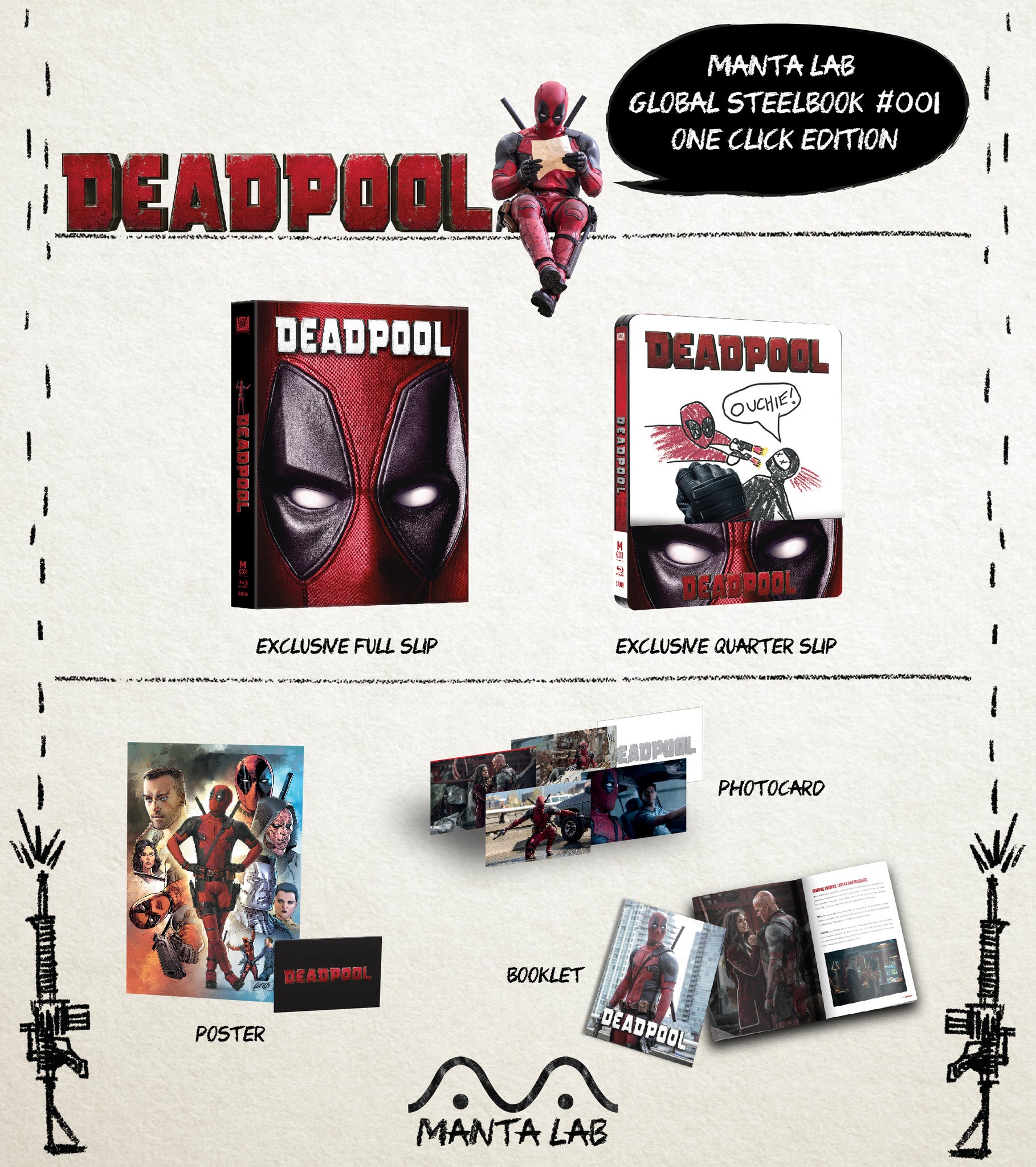 [MG#1] DEADPOOL STEELBOOK (ONE CLICK)