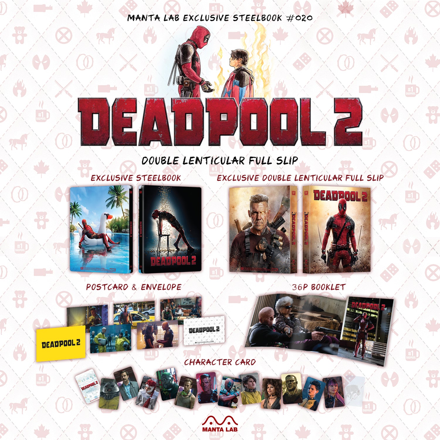 [ME#20] Deadpool 2 Steelbook (Double Lenticular Full Slip)(2D)
