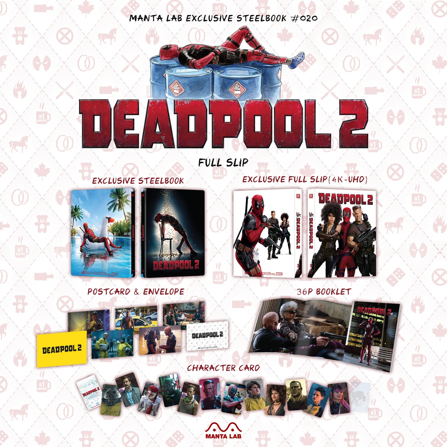 [ME#20] Deadpool 2 Steelbook (Full Slip)(2D UHDx2)