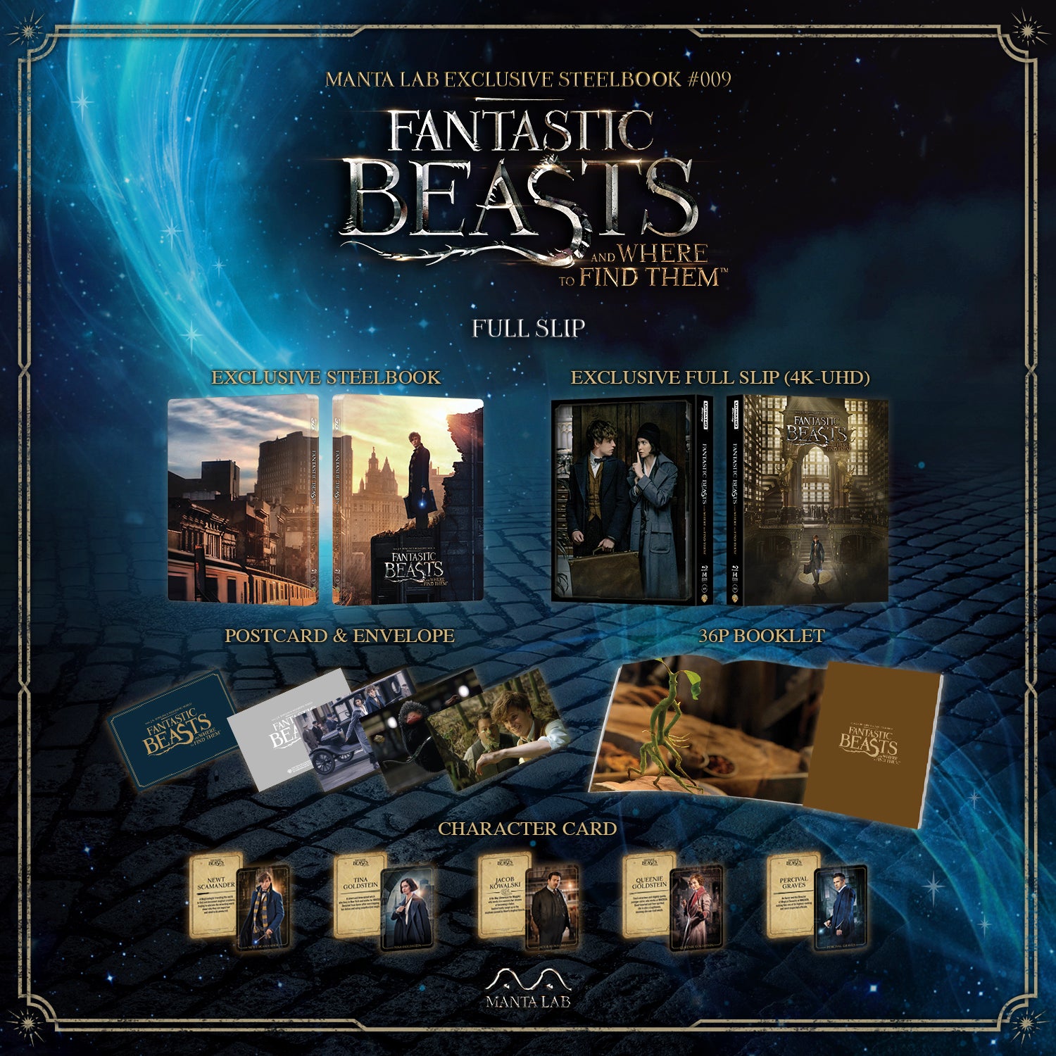 [ME#9] Fantastic Beast Steelbook (Full Slip)(2D 4KUHD)