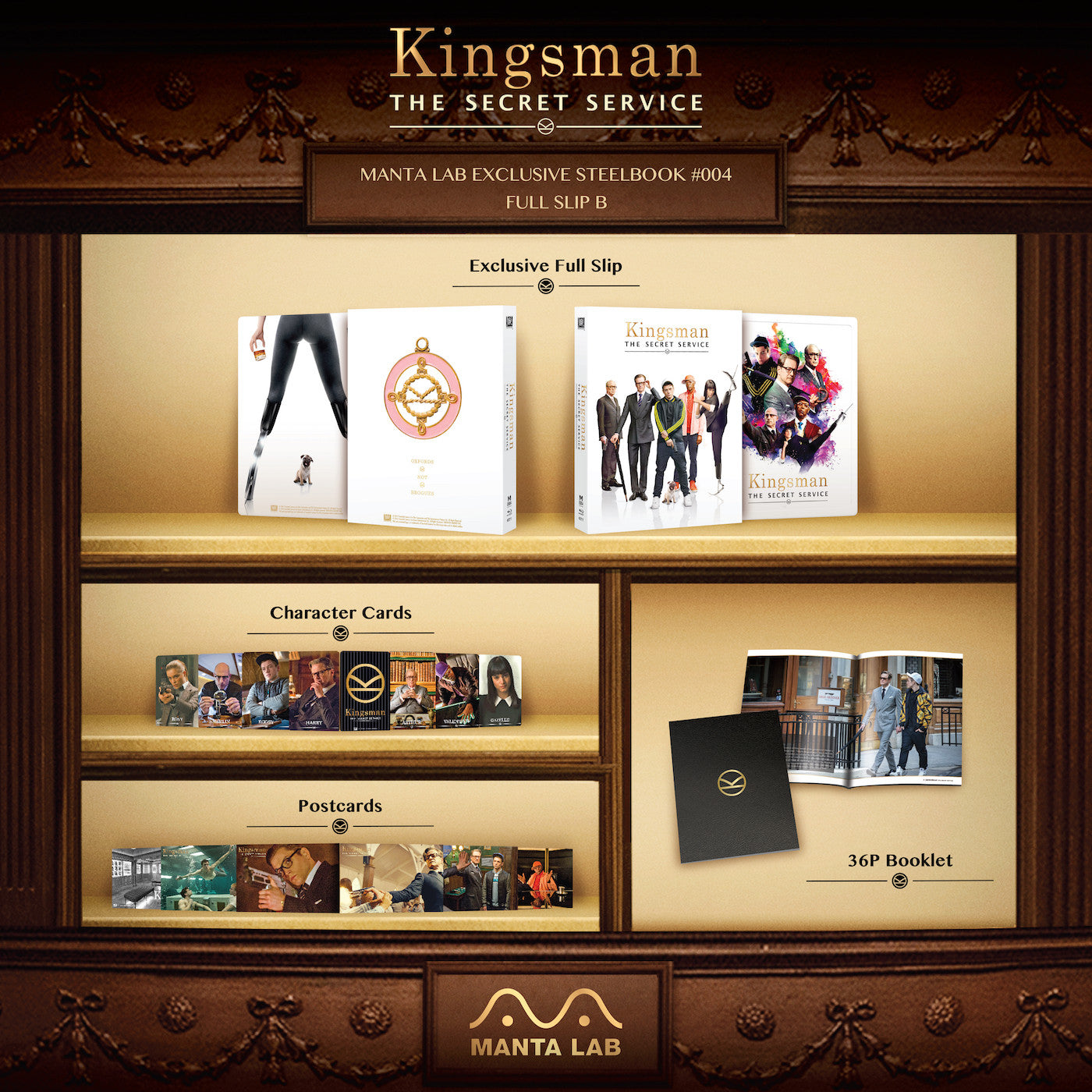 [ME#4] Kingsman: The Secret Service Steelbook (Full Slip B)