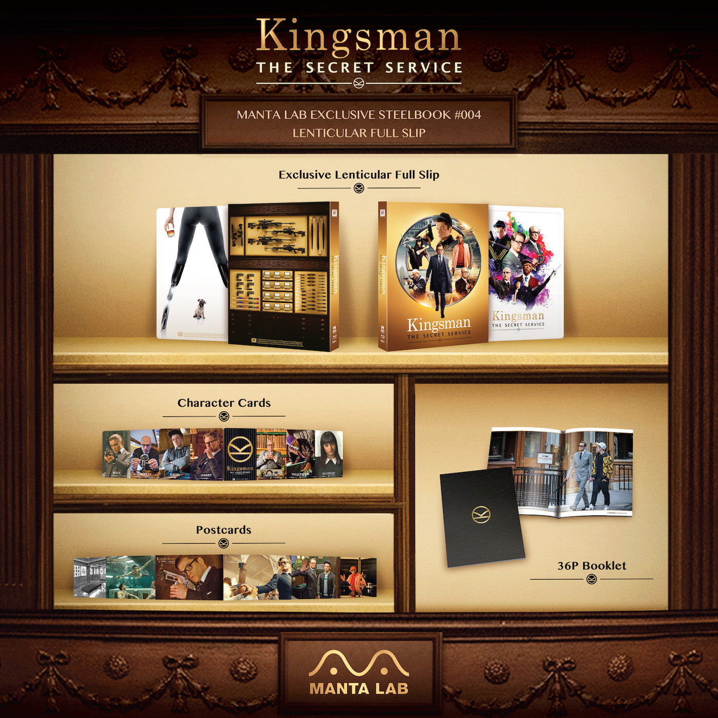 [ME#4] Kingsman: The Secret Service Steelbook (Lenticular Full Slip - PET)