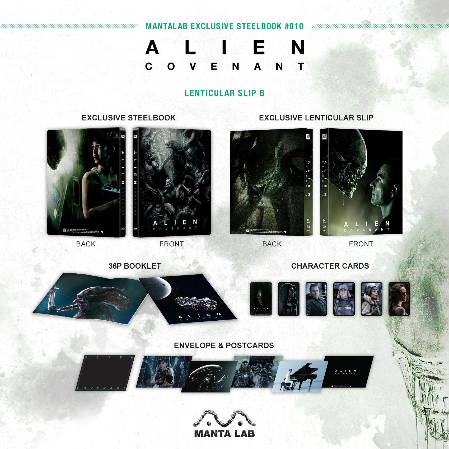 [ME#10] Alien Covenant Steelbook (Lenticular Slip B)