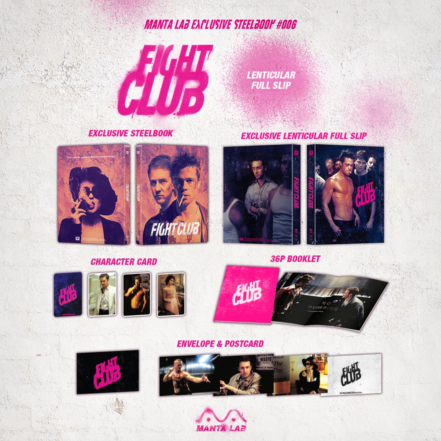 [ME#6] Fight Club Steelbook (Lenticular Full Slip)