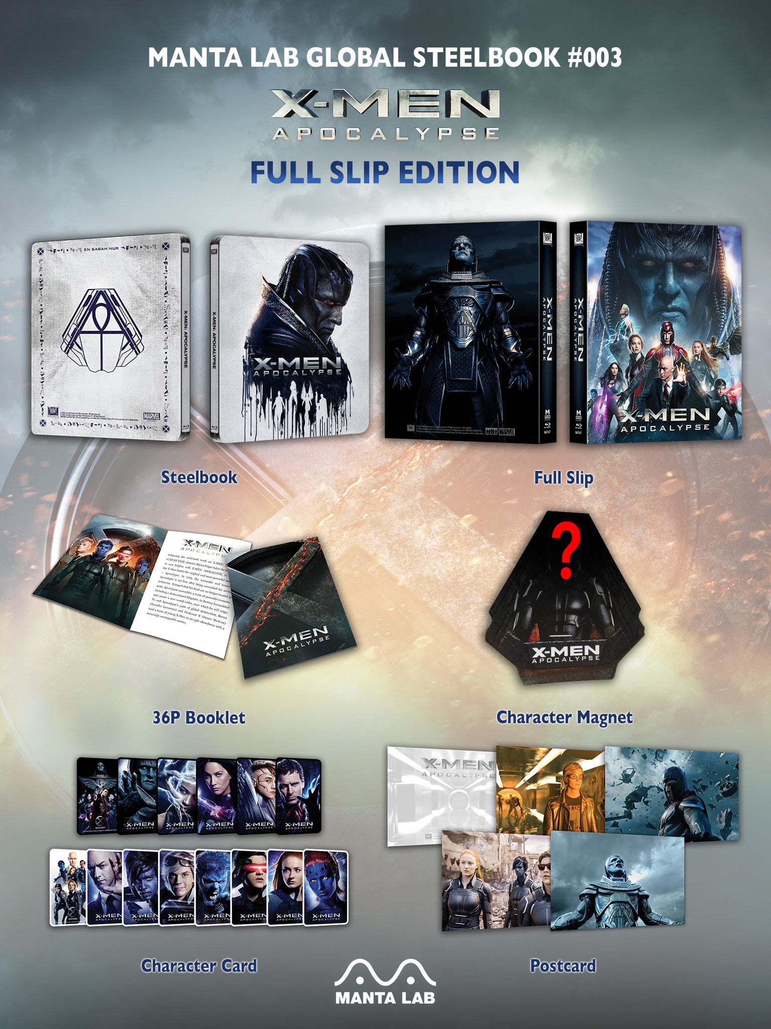 [MG#3] X-MEN: APOCALYPSE STEELBOOK (FULL SLIP)