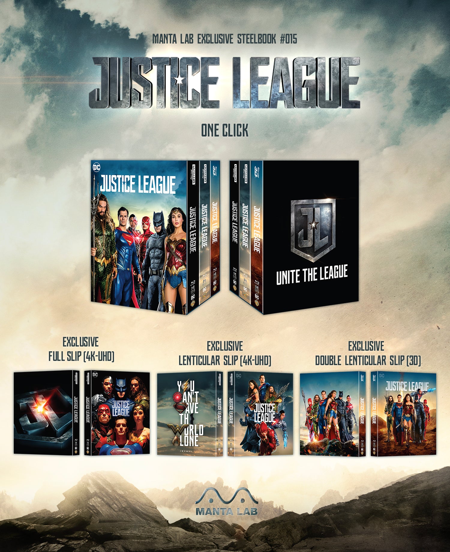 [ME#15] Justice League Steelbook (One Click)