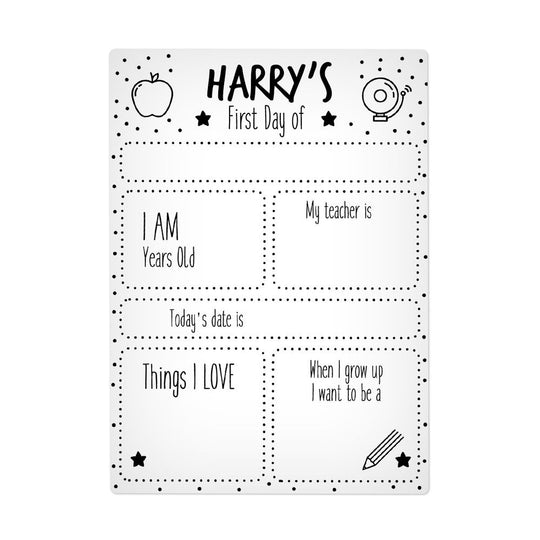 Black Dots First Day Sign - Small Image 1