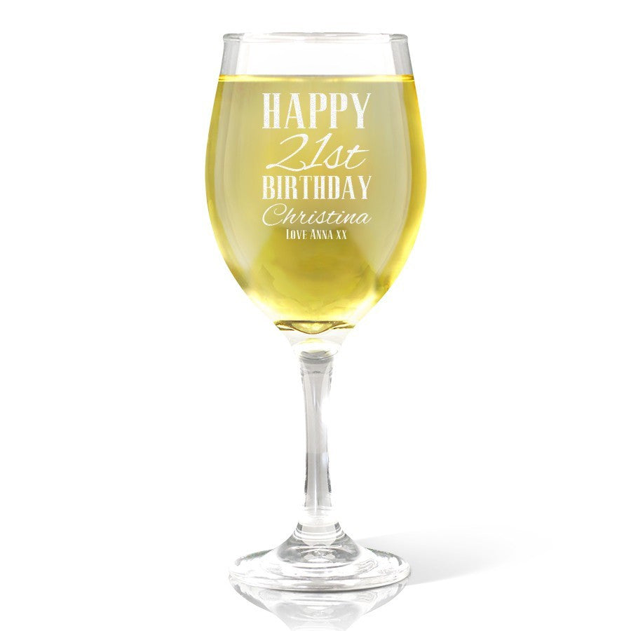 happy birthday wine