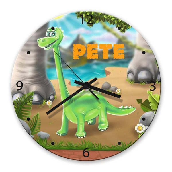 Dinosaur Glass Clock