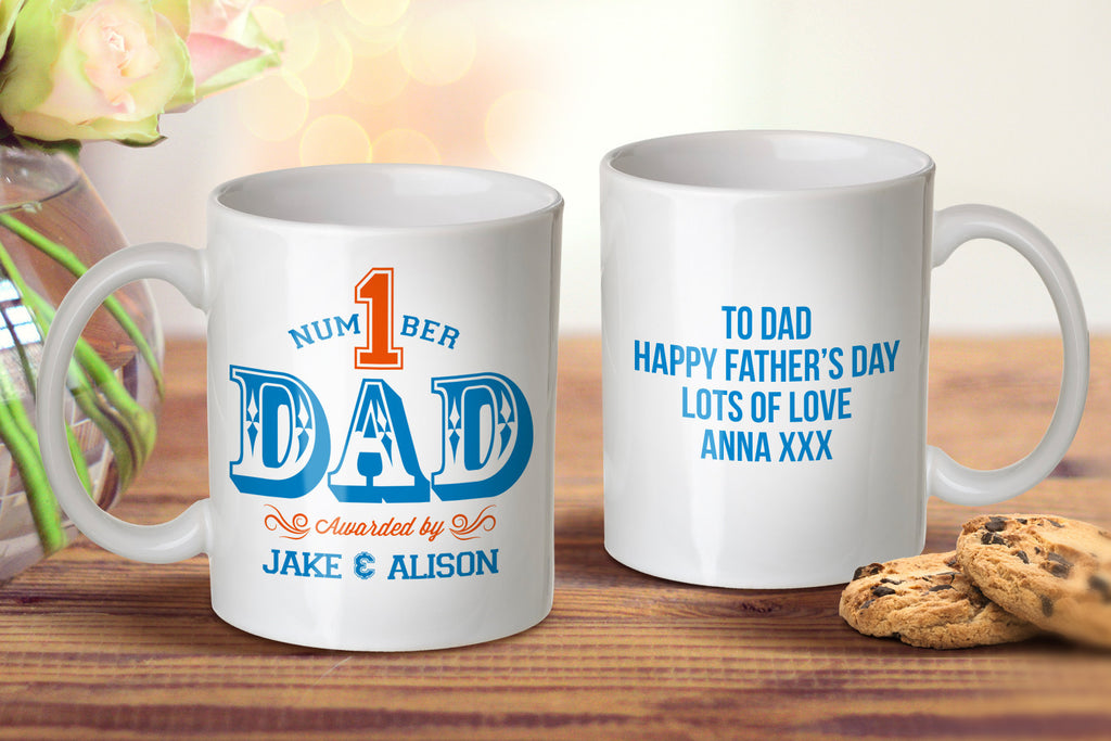 number one dad mug