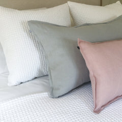 Pink and Grey Linen cushions