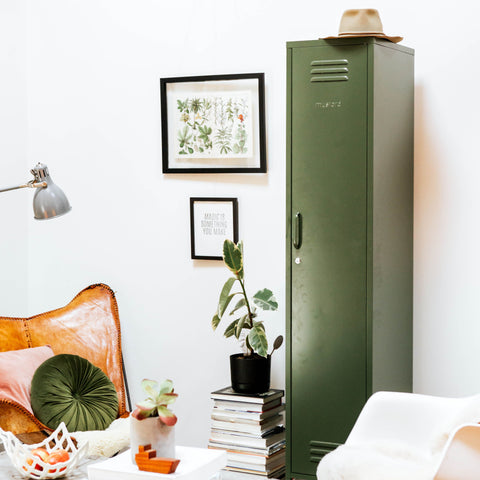 The Skinny Locker In Olive Green Camperdown Lane