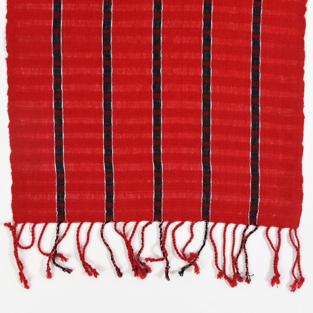 Infinity Scarf Cajola Red Stripe Benefits Women Mayamam Weavers ...