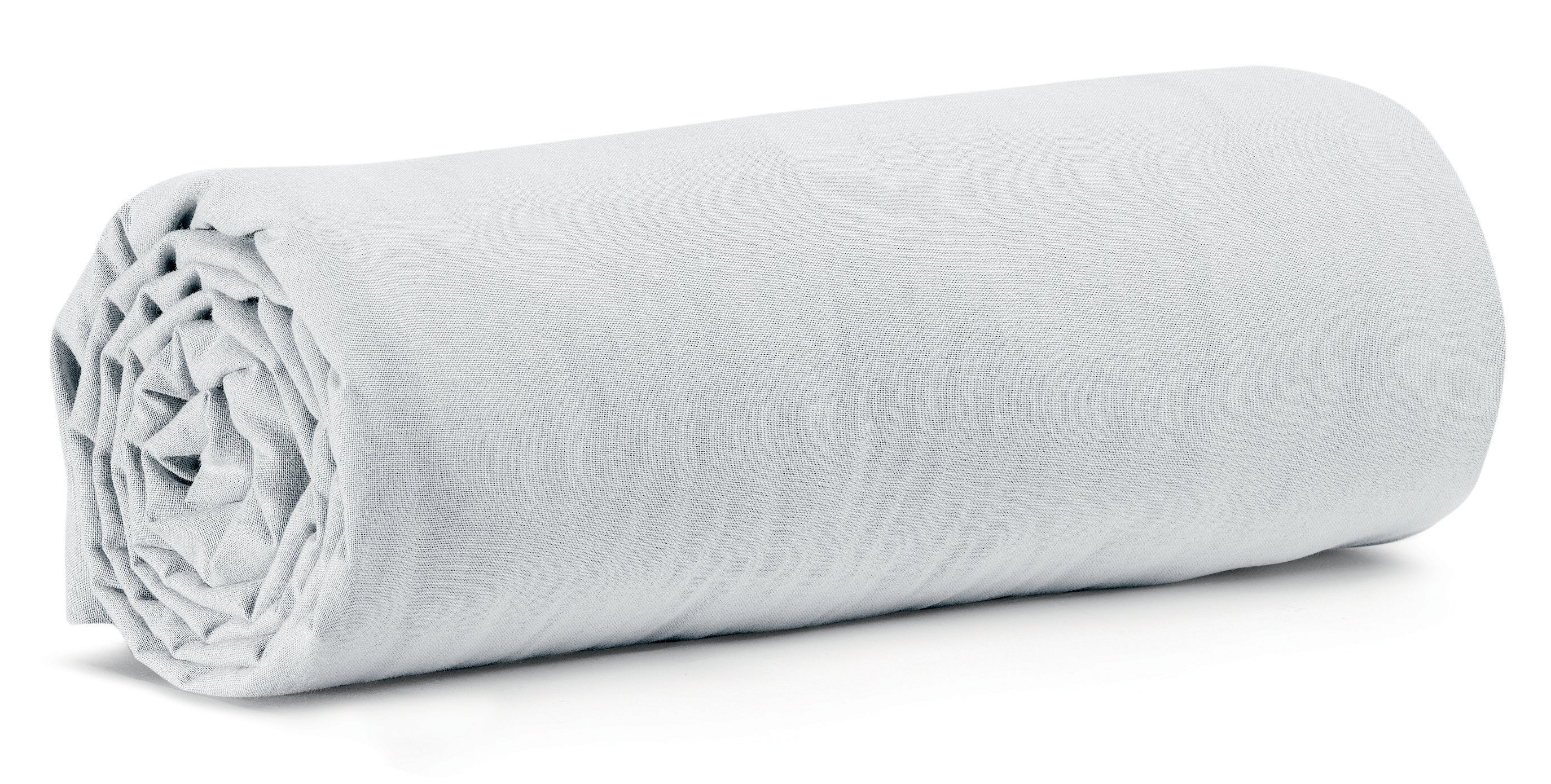Drap Housse Calita en coton lavé 180x200 cm - Vivaraise, 180*200 cm / Blanc