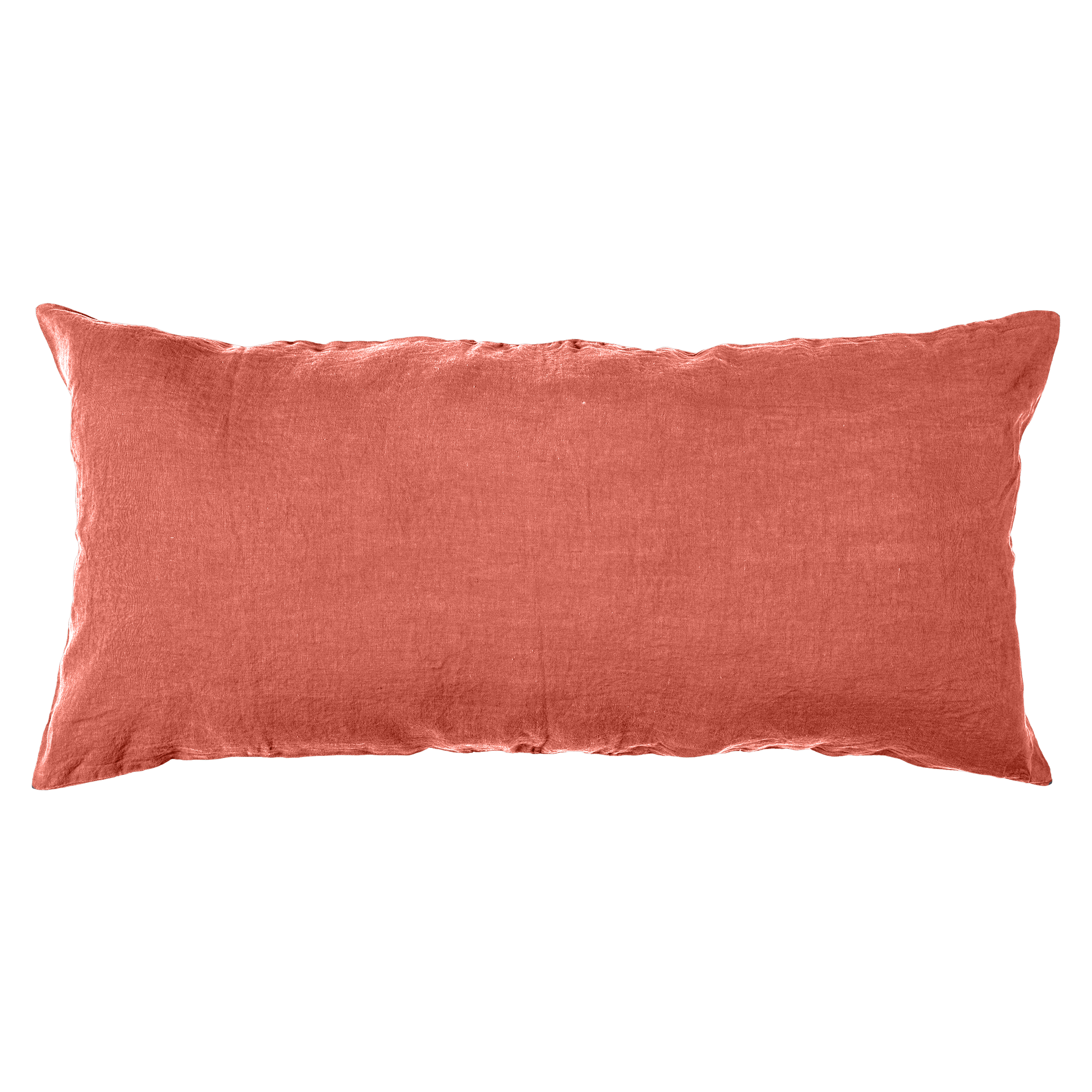 Housse de coussin en lin Giant Viti 55x110 cm Harmony Haomy, Bois de Rose