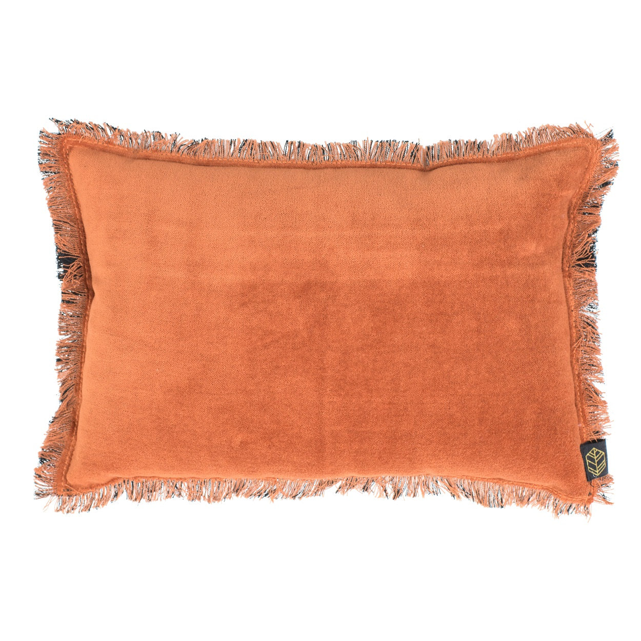 Coussin mini en velours Delhi 30x20 cm - Harmony Haomy, Brick