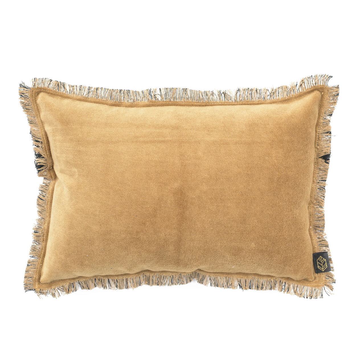 Coussin mini en velours Delhi 30x20 cm - Harmony Haomy, Tabac