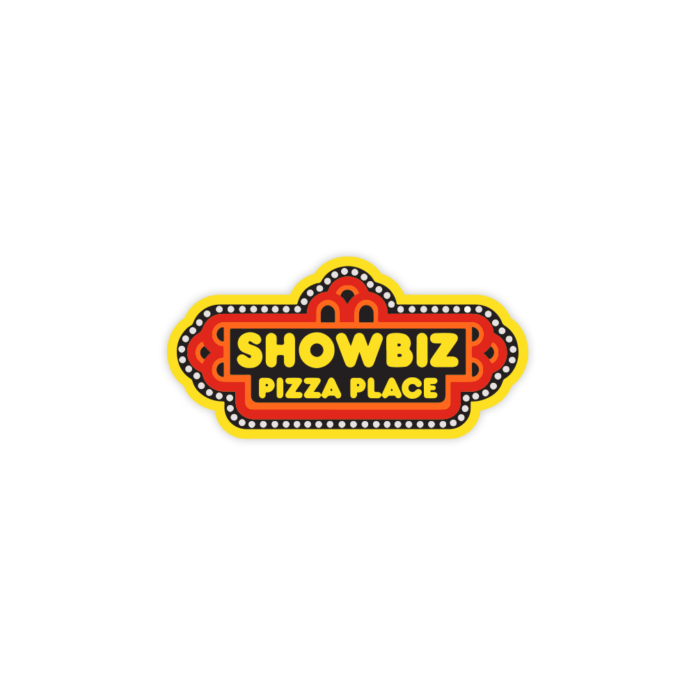 Showbiz Pizza Place Sticker The Shop Indy