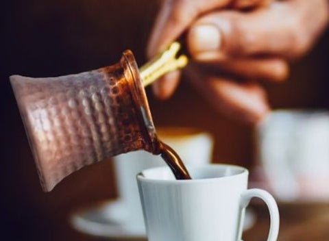 copper turkish coffee maker