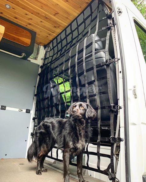 2006 - Newer Dodge / Ram Sprinter 2nd Gen Standard Roof Model Behind Front Seats Barrier Divider Net