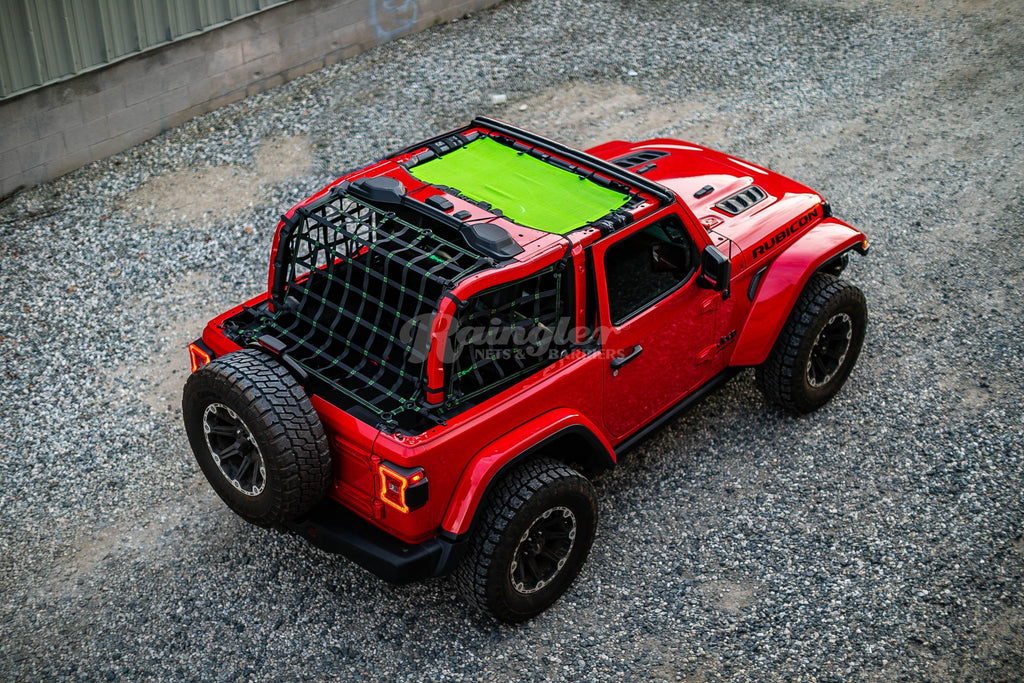 2018 - Newer Jeep Wrangler JL 2 door Back Window Net – Raingler