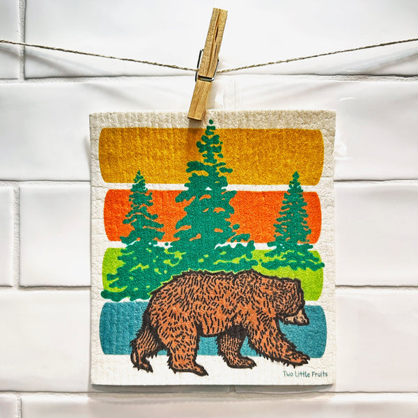 Bison and Grizzly Bear Kitchen Towel Set - Two Little Fruits