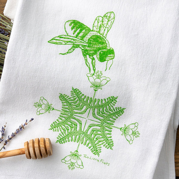 Embroidered Kitchen Towel Dish Towel Tea Towel Linens 