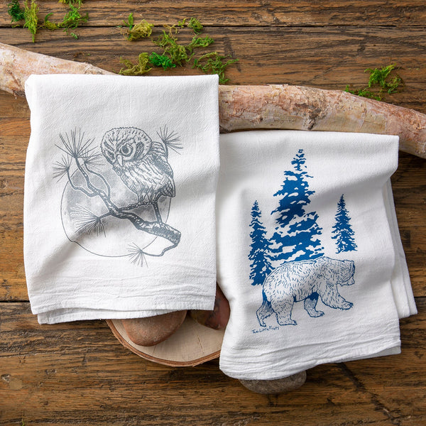 Moose and Camper Tea Towel Set - Two Little Fruits