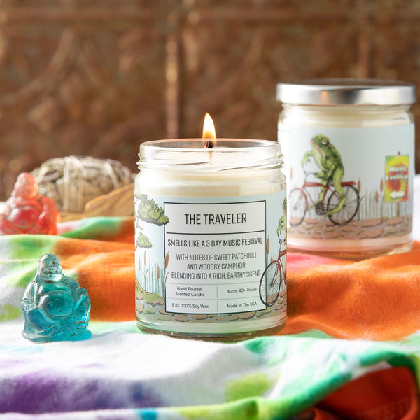 Concert Smells  Patchouli and Marijuana Cannabis Scented Candle Set - Two  Little Fruits