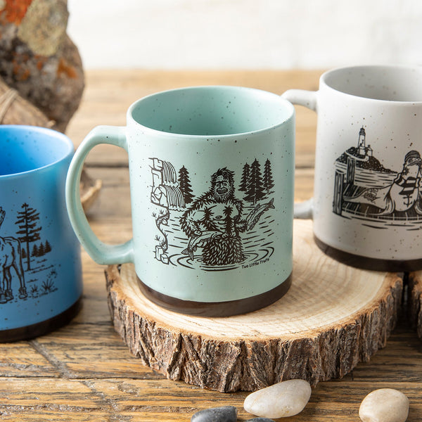 Bear, Sea Lion, Moose, and Sasquatch Mug Set - Two Little Fruits