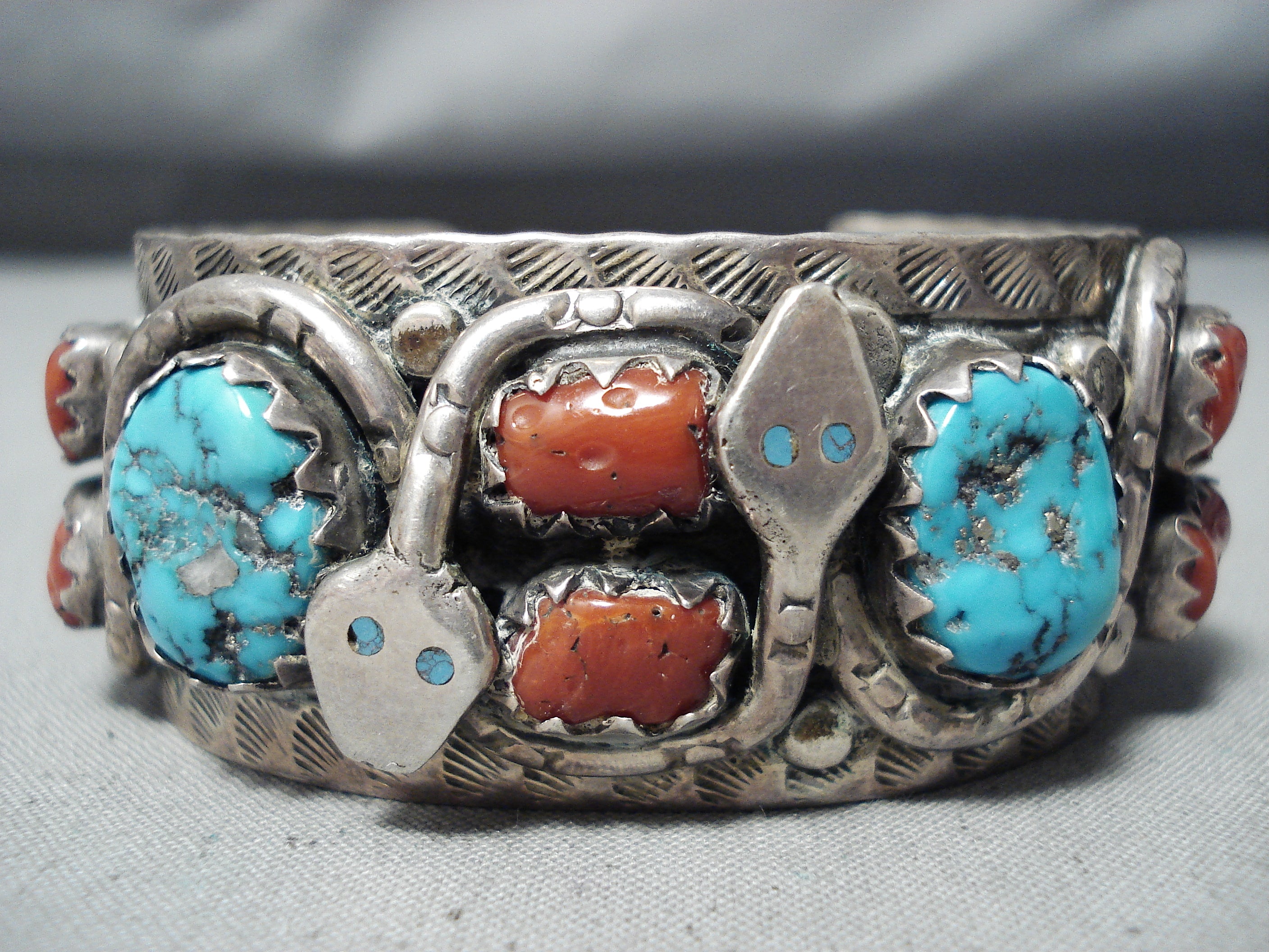 Jay King Gallery Collection Turquoise and Coral Inlay Cuff Bracelet   20814627  HSN