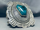 Monster Vintage Native American Navajo Turquoise Sterling Silver Bracelet-Nativo Arts
