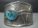 Amazing Vintage Navajo Turquoise Sterling Silver Native American Jewelry Bracelet-Nativo Arts