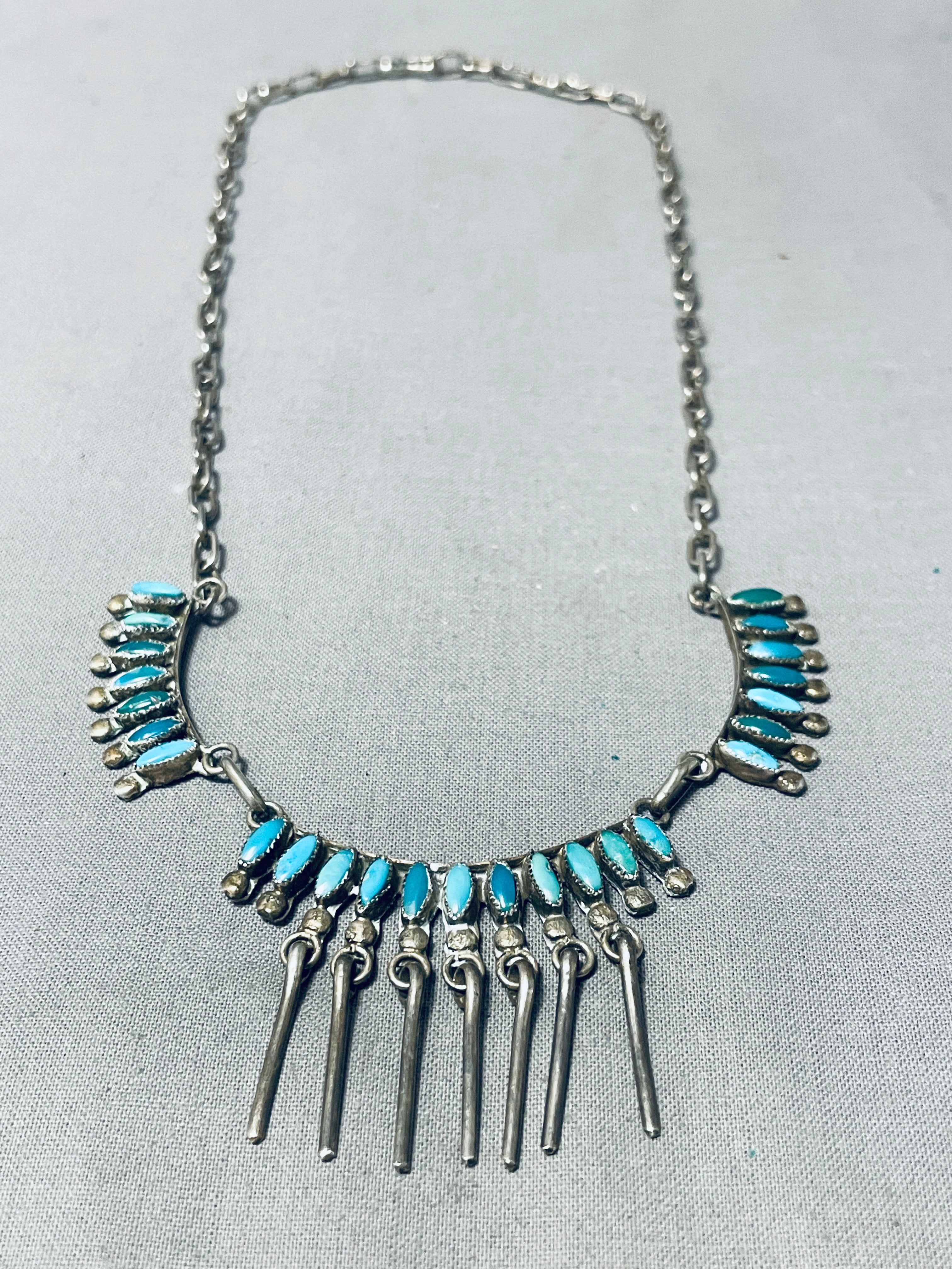 クリアランス卸し売り petit turquoise付き silver chain necklace