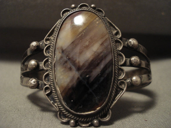 Early 1900's Vintage Navajo Native American Jewelry Silver Bracelet ...