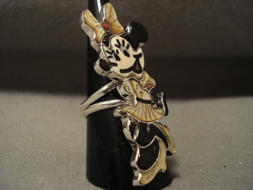 Extreme Detail Zuni Minnie Mouse Sterling Native American