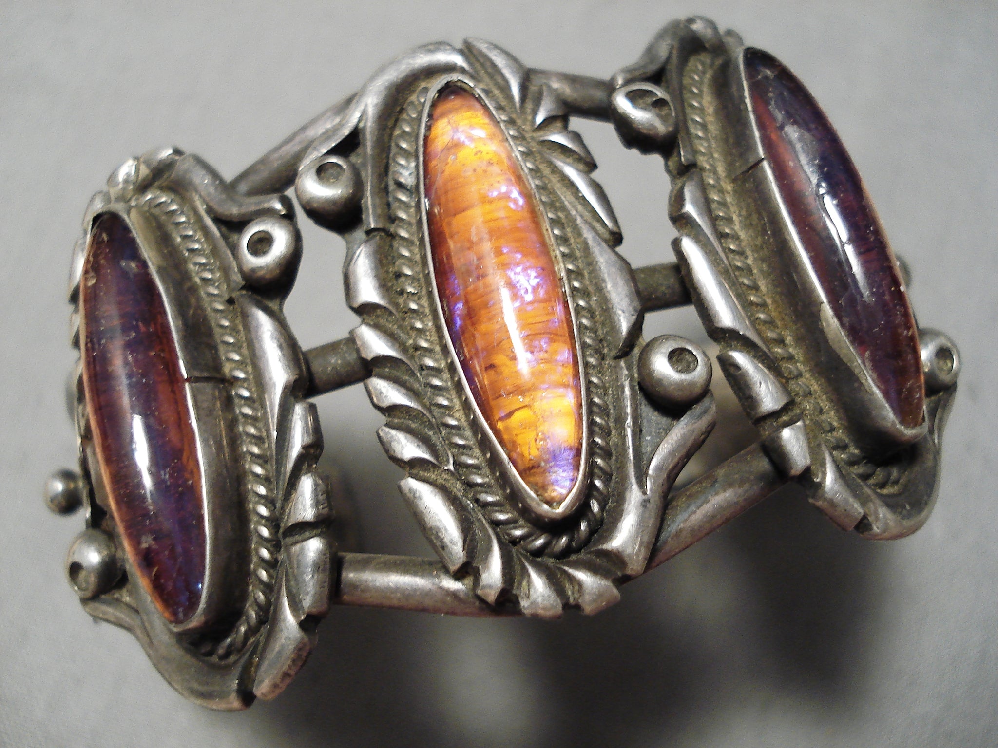 Museum Vintage Native American Navajo Dragon S Breath Opal Sterling Si Nativo Arts