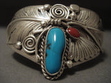 Importaqnt Vintage Navajo Ben Begaye Turquoise Native American Jewelry Silver Bracelet-Nativo Arts