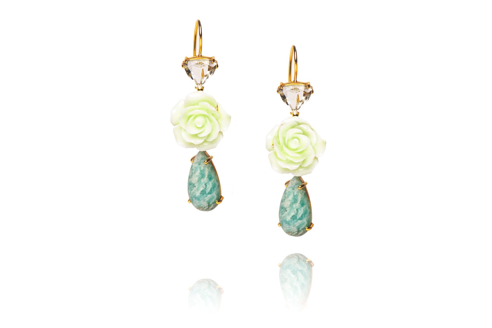 Riverine Earrings in Green