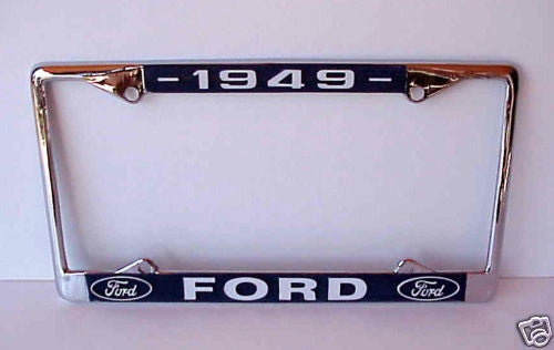 Ford License Plate Frames – 66 Chrome Parts