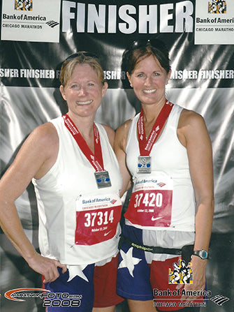 Runners after Chicago Marathon