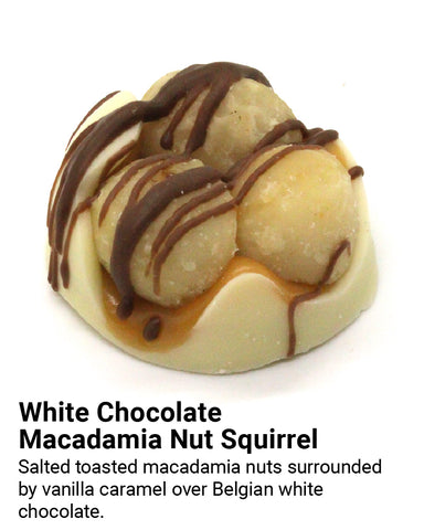 white chocolate macadamia nut squirrel