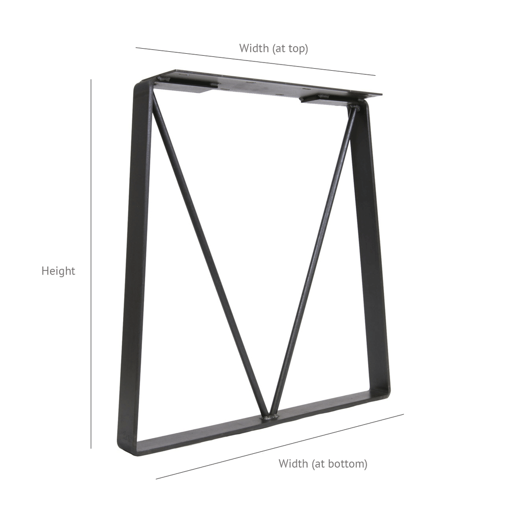 Big Delta | Iron Table Leg - Steel Table Legs by Symmetry ...